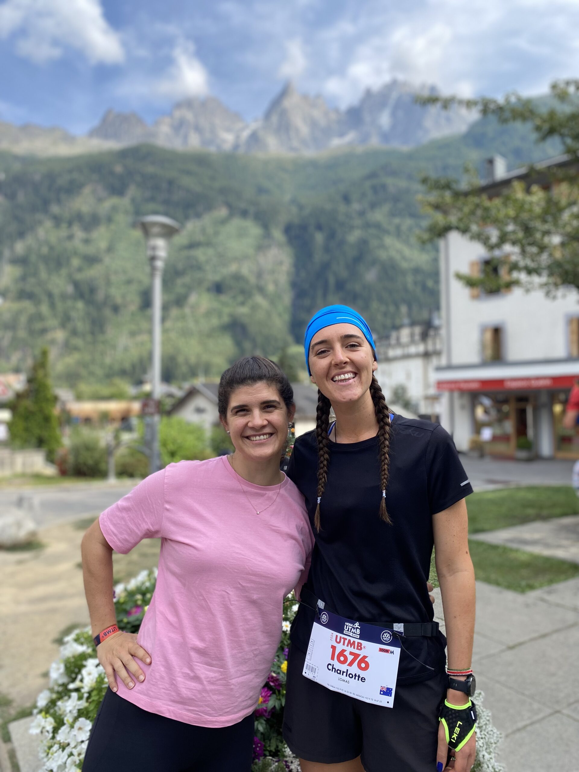 Alice & Charlotte à l'UTMB de Chamonix en 2024